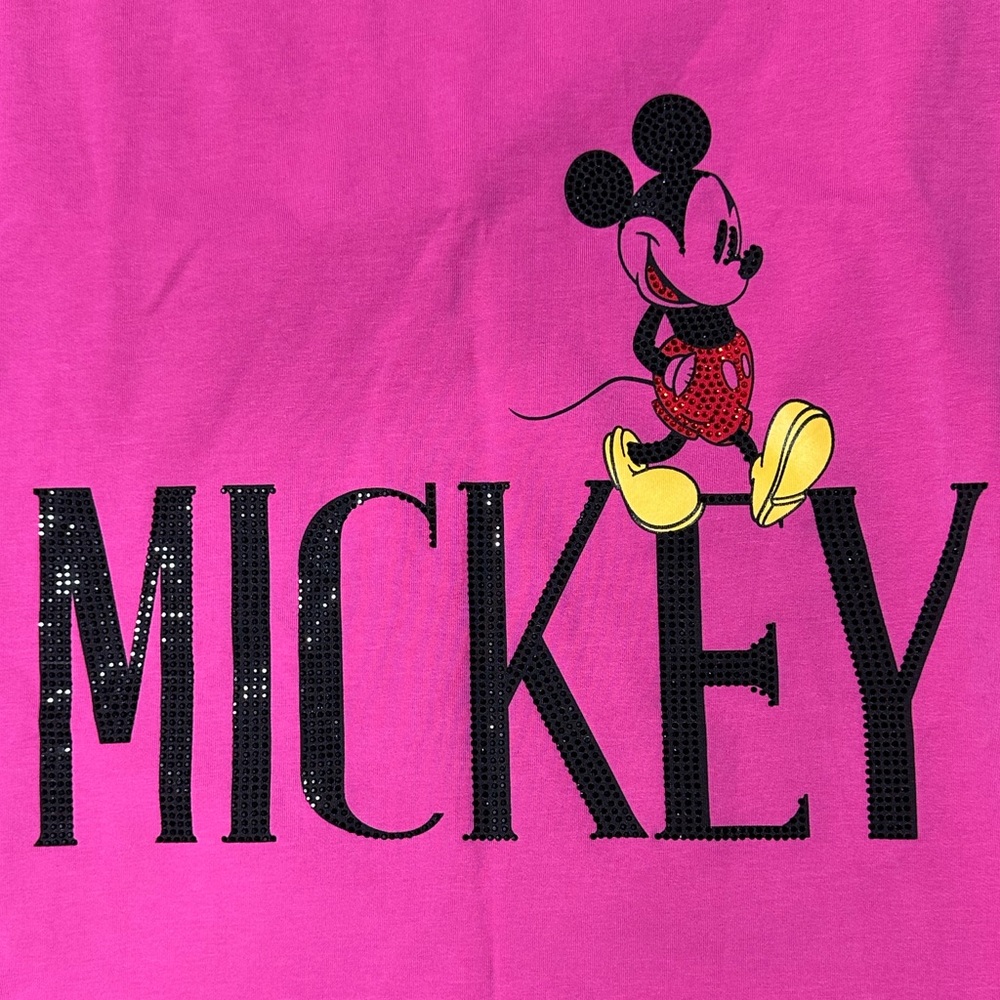 Women’s Mickey Mouse Pink T-Shirt Size Small (Rhinestones) - Picture 5 of 5